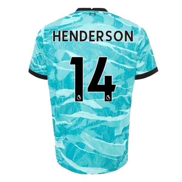 Camiseta Liverpool NO.14 Henderson 2ª 2020 2021 Azul